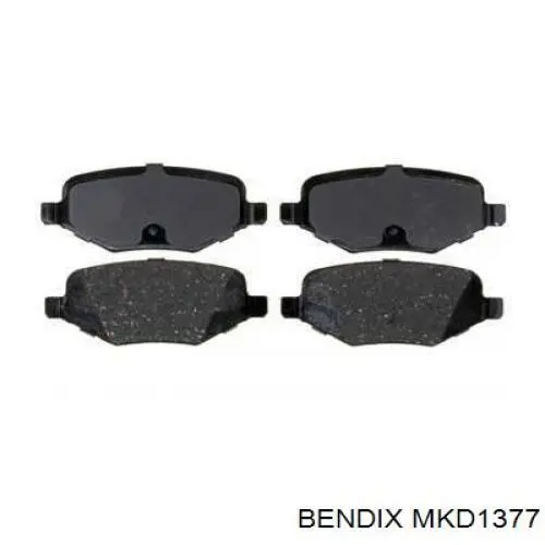 Задні гальмівні колодки MKD1377 Jurid/Bendix