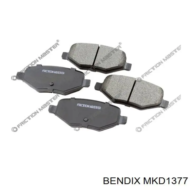 Колодки гальмові задні, дискові MKD1377 Jurid/Bendix