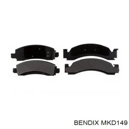 Гальмівні колодки Jurid/Bendix MKD149 ціна, від 30.41 USD