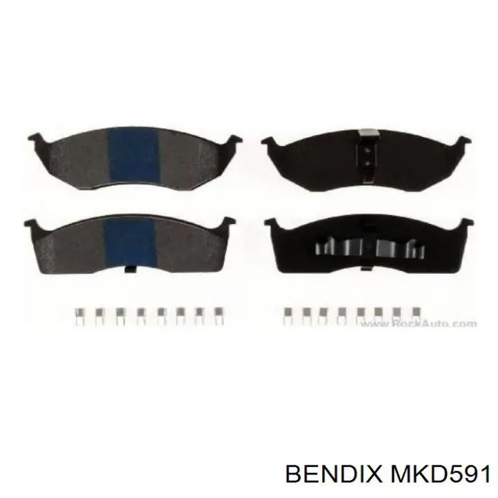 MKD591 Jurid/Bendix колодки гальмівні передні, дискові