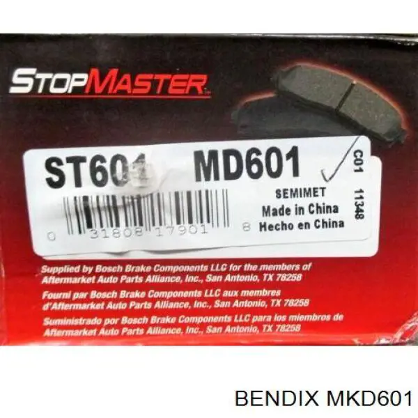 Передні тормозні колодки D601 Jurid/Bendix