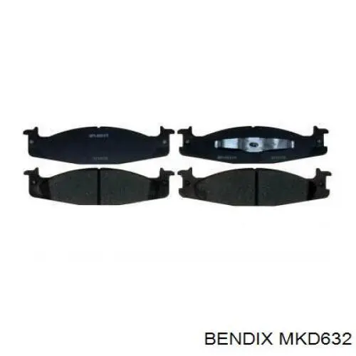 Купити MKD632 Jurid/Bendix Колодки гальмівні передні, дискові