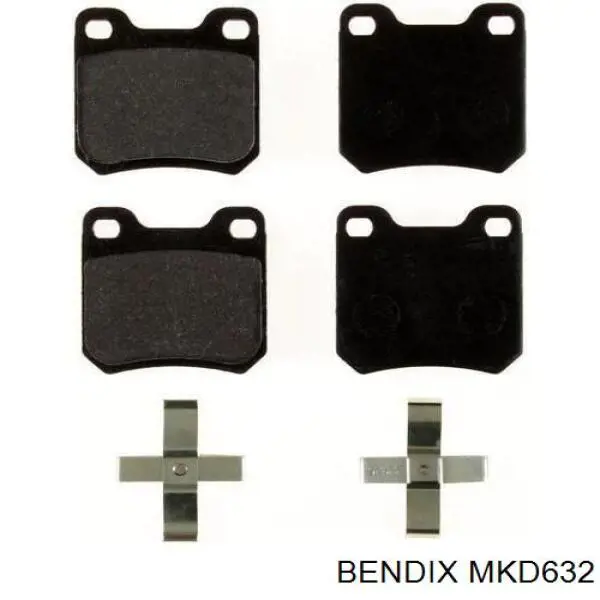 Купити D632 Jurid/Bendix Колодки гальмівні передні, дискові