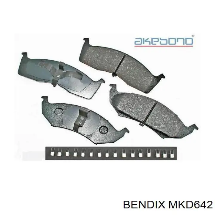 Купити MKD642 Jurid/Bendix Колодки гальмівні передні, дискові
