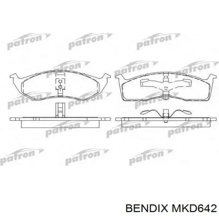 MKD642 Jurid/Bendix Передні гальмівні колодки