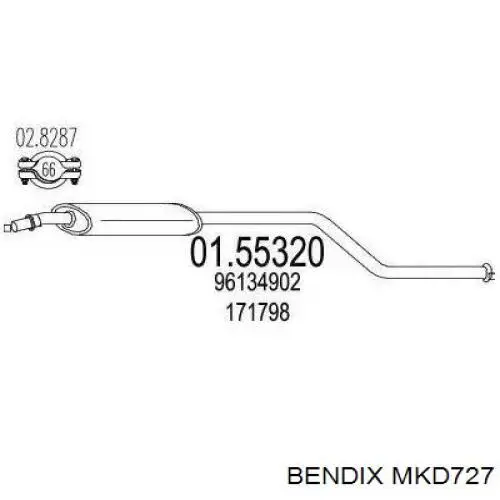 Тормозні колодки Raybestos SGD727