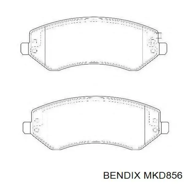 Передні тормозні колодки MKD856 Jurid/Bendix