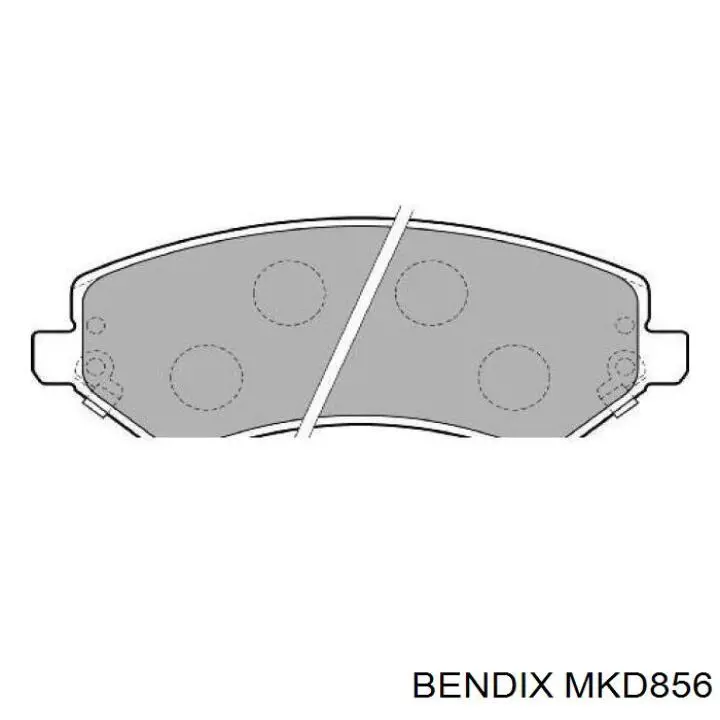 Гальмівні колодки Jurid/Bendix MKD856 ціна, від 27.62 USD