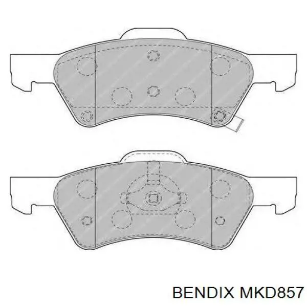 MKD857 Jurid/Bendix Передні гальмівні колодки