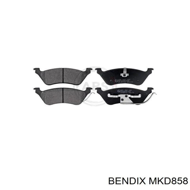 Купити MKD858 Jurid/Bendix Задні колодки