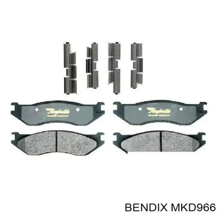 Передні тормозні колодки V1010556 Chrysler