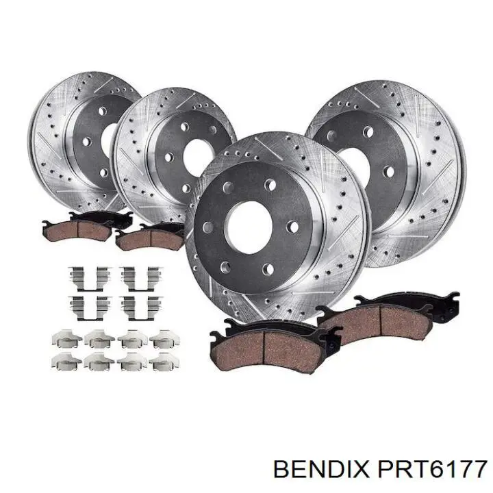 Задні дискові гальма Jurid/Bendix PRT6177 ціна, від 144.78 USD