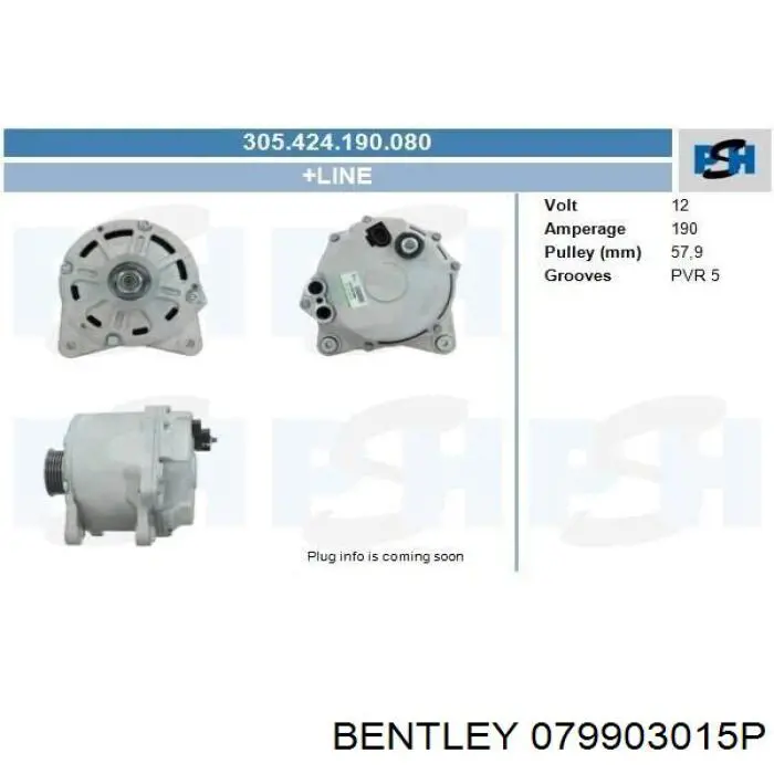 079903015P Bentley Авто генератор