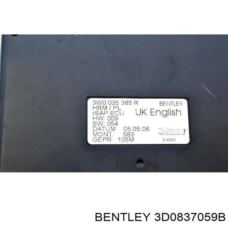 3D0837059B Bentley 