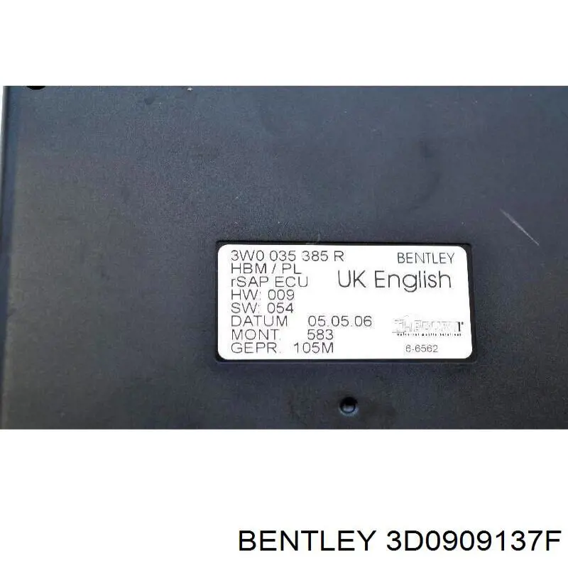 3D0909137F Bentley Блок комфорту