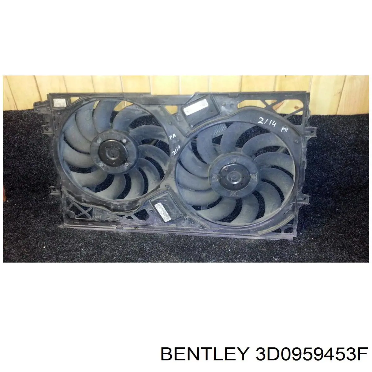 3D0959453F Bentley вентилятор/крильчатка радіатора охолодження, лівий