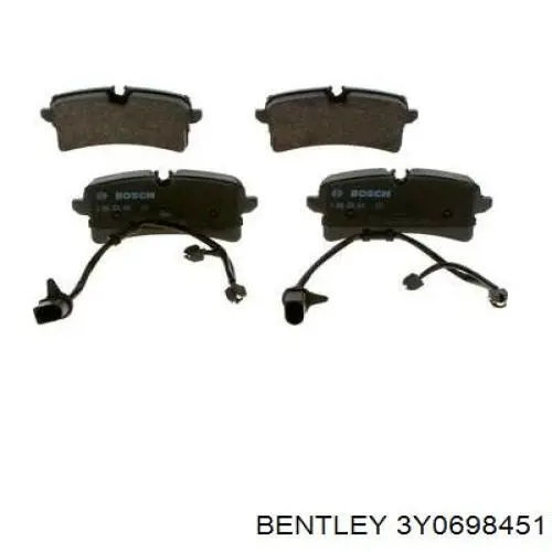 Задні гальмівні колодки Bentley 3Y0698451 ціна, від 44.31 USD