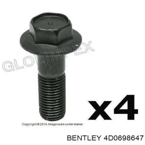 4D0698647 Bentley Ремкомплект гальмівної системи