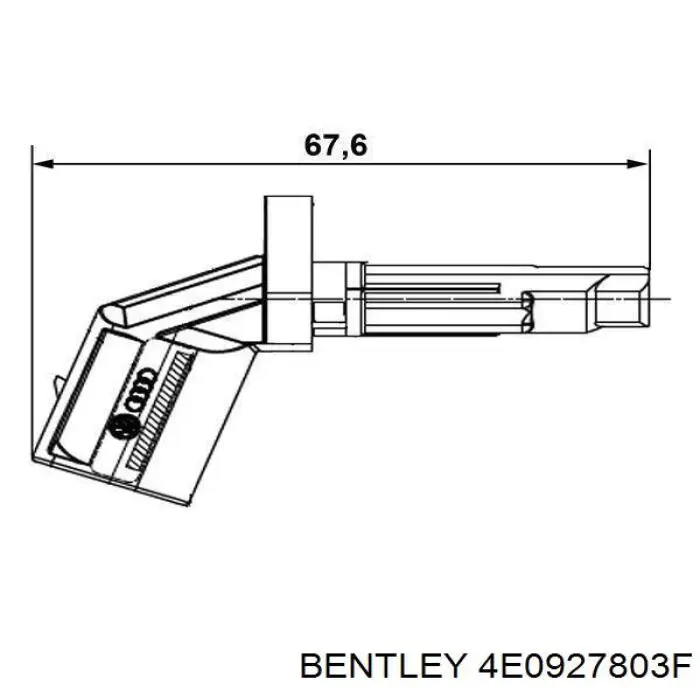 Датчик АБС (ABS) передній, лівий 4E0927803F Bentley