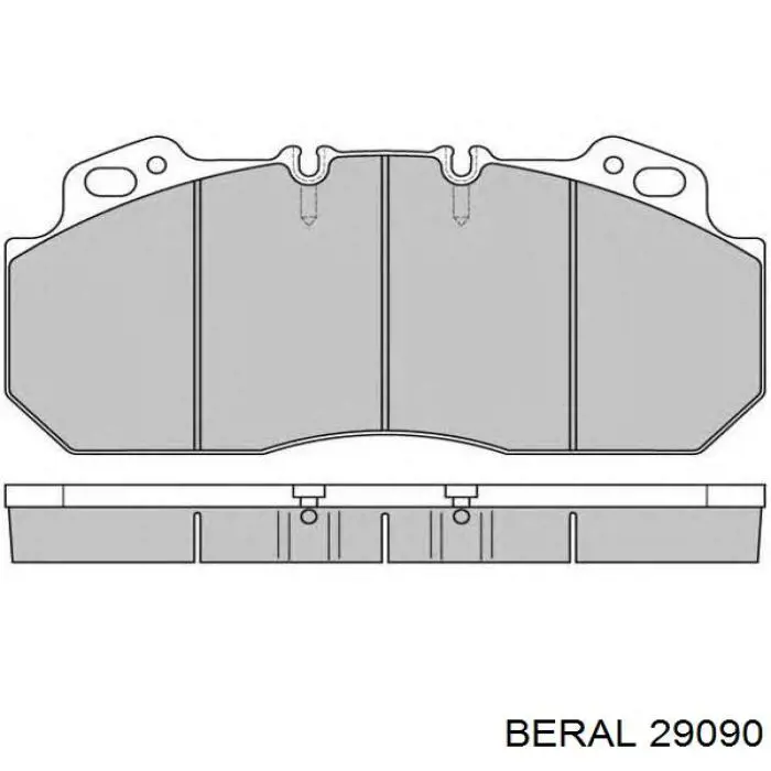 Колодки гальмівні передні, дискові 29090 Beral