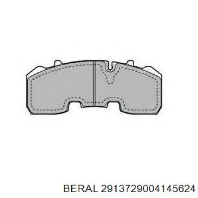 Купити 2913729004145624 Beral Колодки гальмівні передні, дискові