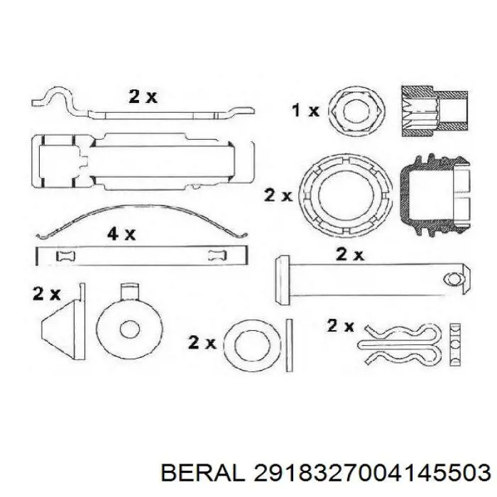 2918327004145503 Beral Передні гальмівні колодки