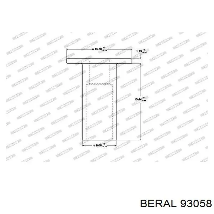 Клепка накладки барабанних колодок Beral 93058 ціна, від 9.89 USD
