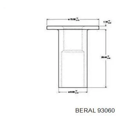Клепка накладки барабанних колодок Beral 93060 ціна, від 11.53 USD
