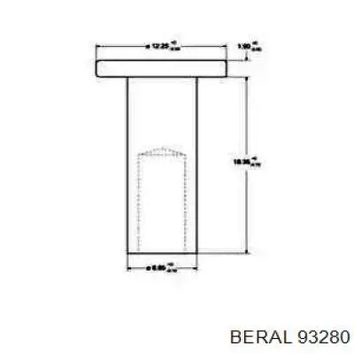93280 Beral Клепка накладки барабанних колодок
