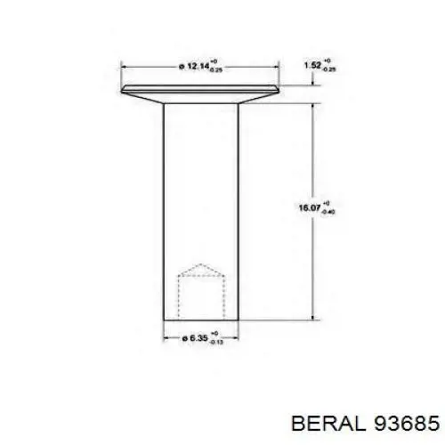 Клепка накладки барабанних колодок Beral 93685 ціна, від 7.14 USD