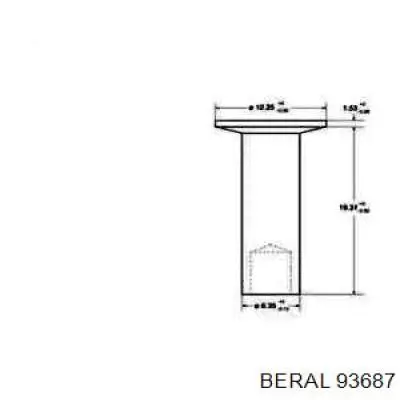 Клепка накладки барабанних колодок Beral 93687 ціна, від 5.90 USD