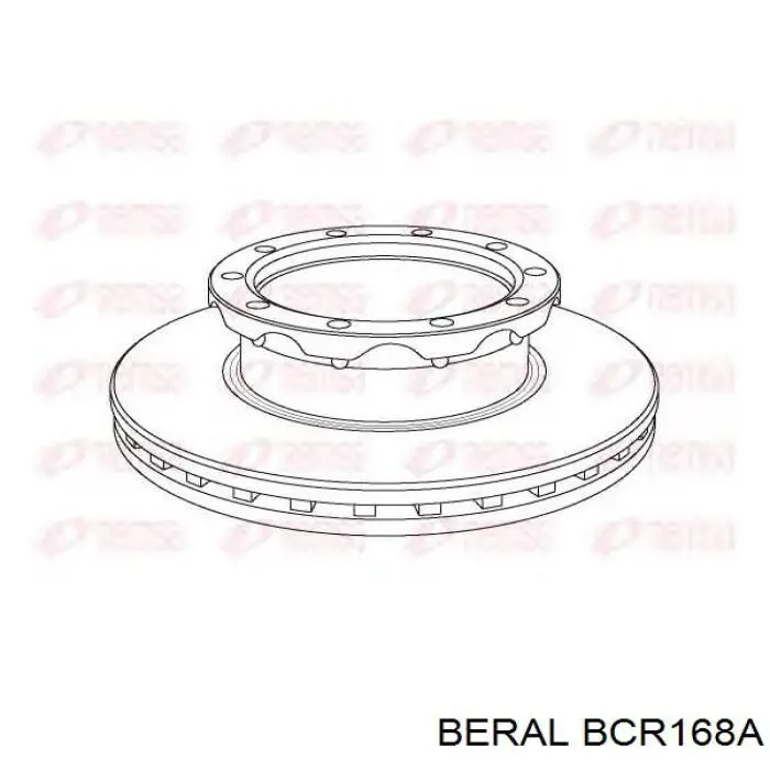 Диск переднього гальма Beral BCR168A ціна, від 157.43 USD