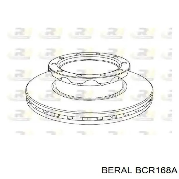 BCR168A Beral Гальмо дискове переднє
