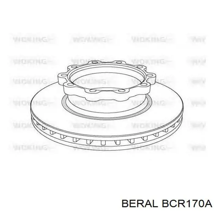 Гальмівні диски передні BCR170A Beral