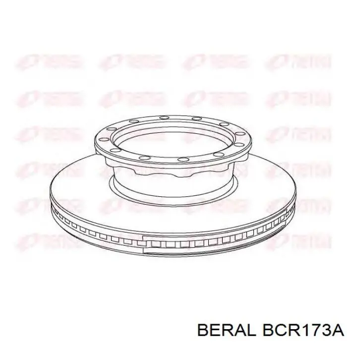 BCR173A Beral диск гальмівний передній