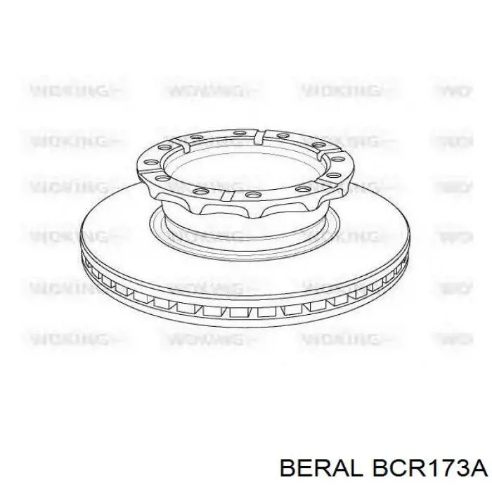 BCR173A Beral Гальмо дискове переднє