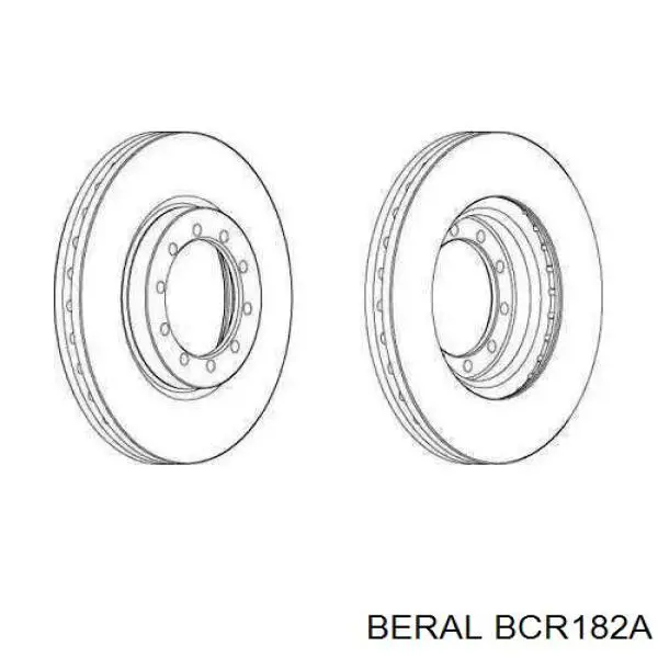BCR182A Beral диск гальмівний передній