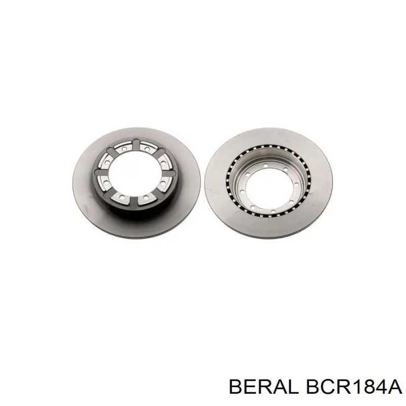 BCR184A Beral диск гальмівний задній