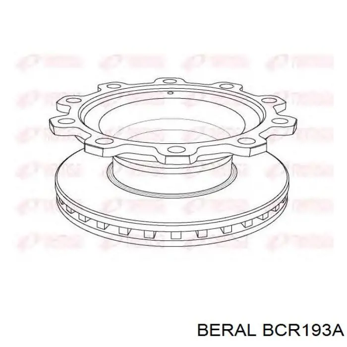 Гальмівні диски BCR193A Beral
