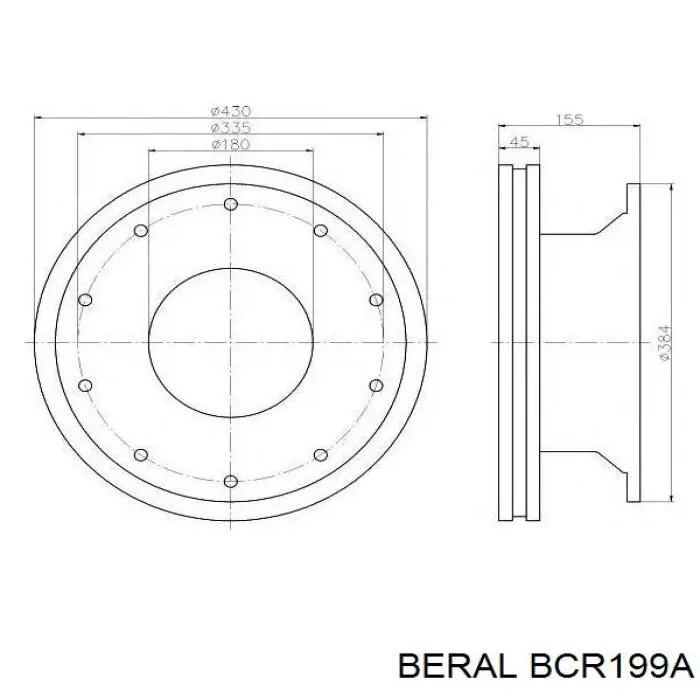 BCR199A Beral Дискові гальма