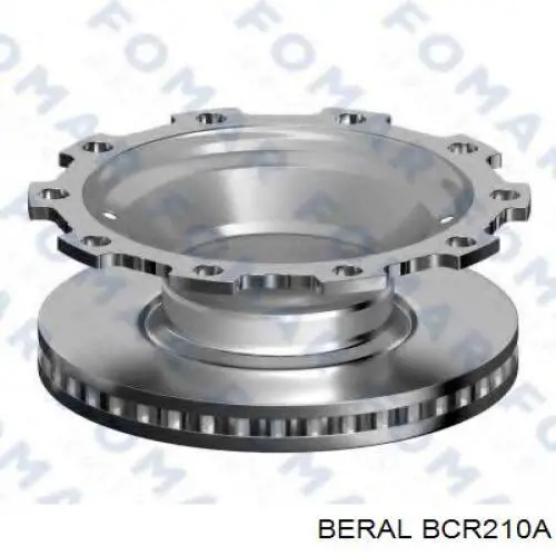BCR210A Beral диск гальмівний задній