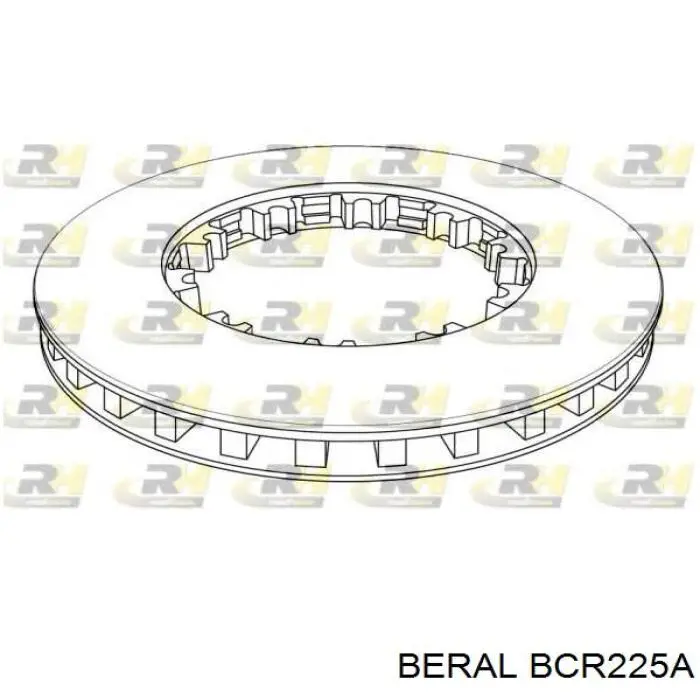Гальмівні диски передні BCR225A Beral