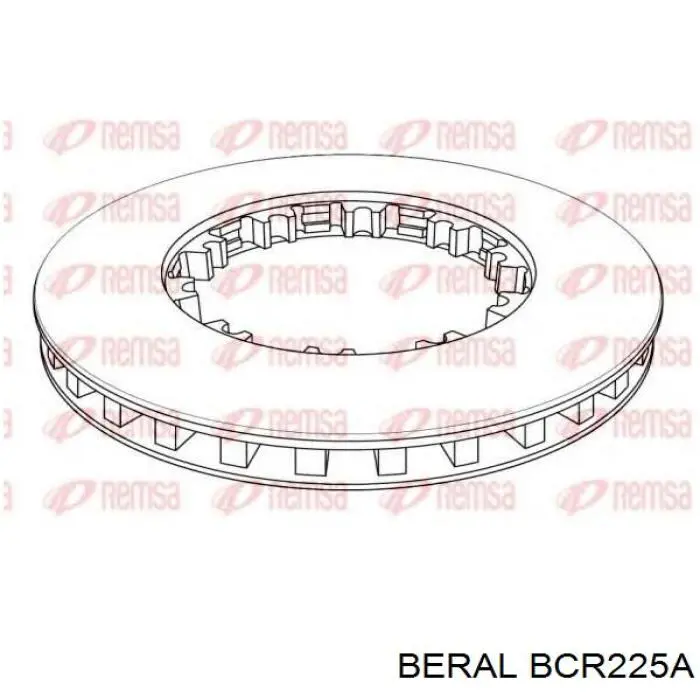 Купити BCR225A Beral Ротор гальмівний