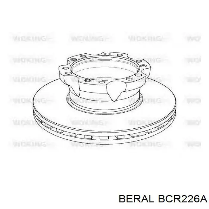 Задні дискові гальма Beral BCR226A ціна, від 96.59 USD