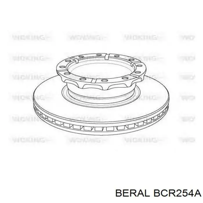 BCR254A Beral Гальмо дискове переднє