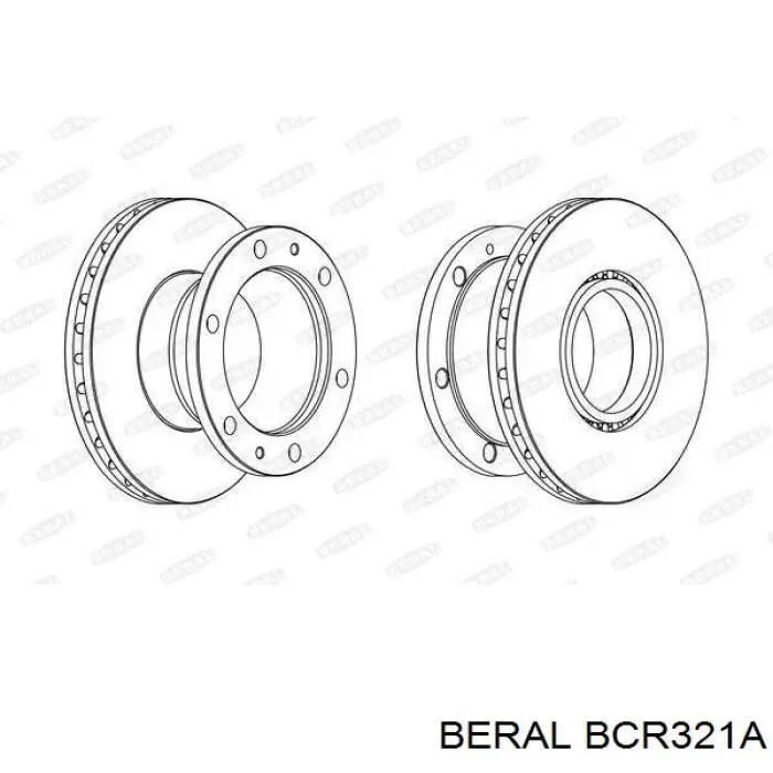 Купити BCR321A Beral Диск заднього гальма