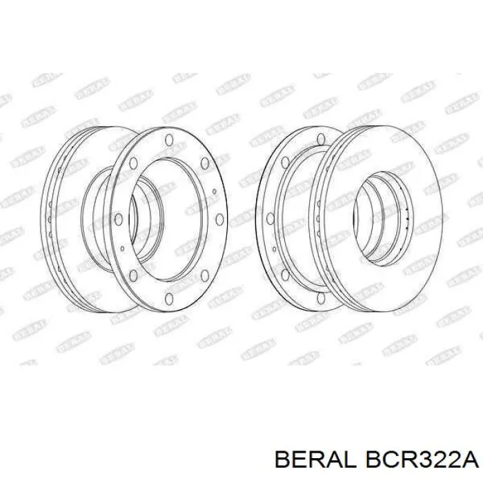 Гальмівні диски BCR322A Beral