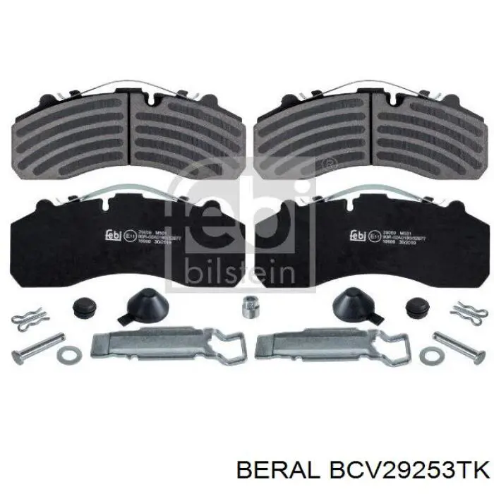 Задні гальмівні колодки Beral BCV29253TK ціна, від 85.84 USD