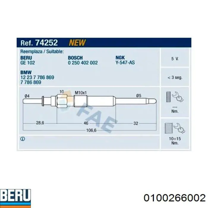 Свіча накалу Febest 19642002 ціна, від 10.33 USD