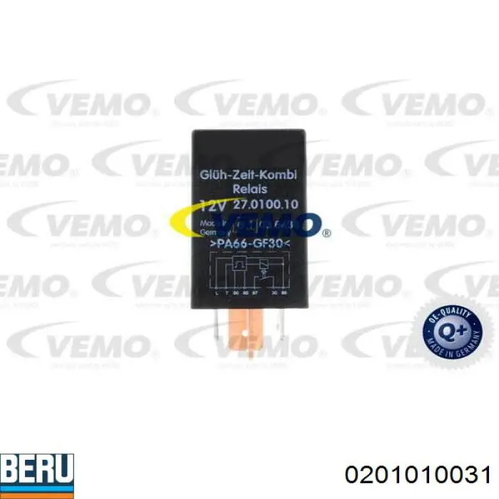 0201010031 Beru Реле свічок накалу